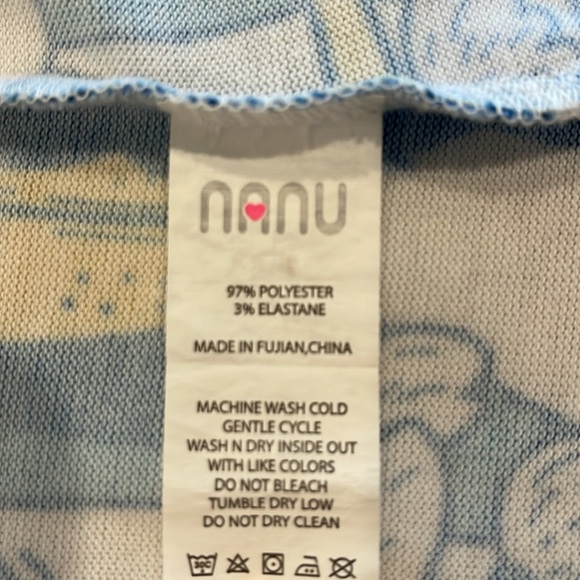 Nanu Colorful Cartoon‎ Dog Print Women's Open Cardigan M - Picture 6 of 7